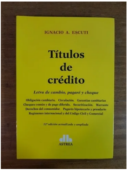 Titulos De Credito - 2019 - Escuti, Ignacio A