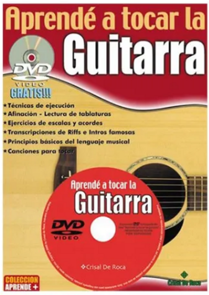 Método Aprendizaje Libro P/aprender A Tocar Guitarra + Dvd!!