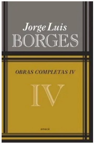 Obras Completas Iv (borges Jorge Luis) (rustica) - Borges J