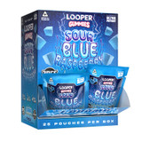 Looper Delta-9 + HHC + Delta-8 + THCA Gummies 1000MG - 2ct Pouch - Display of 25 Pouches - Sour Blue Raspberry