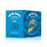 Space Gods Super Sour Space Heads Delta-9 THC + CBD Hemp Derived Gummies Candy 900MG - Pack of 15 - Display of 5 Packs - Blue Razz