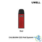 Uwell Caliburn GZ2 850mAh Pod System Starter Kit With Refillable 2ML Caliburn G2 Empty Cartridge Pod