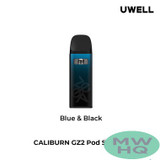 Uwell Caliburn GZ2 850mAh Pod System Starter Kit With Refillable 2ML Caliburn G2 Empty Cartridge Pod