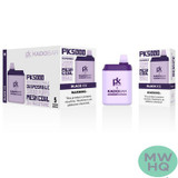 PK Brands x Kadobar PK5000 14ML 5000 Puffs 650mAh Prefilled Nicotine Salt Rechargeable Disposable Device With Mesh Coil - Display of 5