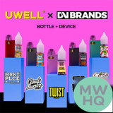 Uwell CALIBURN KOKO AK3 520mAh Pod System Starter Kit With 2 x 2ML Refillable A3S Pods & 10ML 50mg Salt Nicotine E-Liquid Bottle