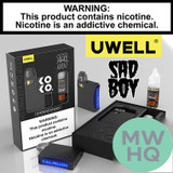 Uwell CALIBURN KOKO AK3 520mAh Pod System Starter Kit With 2 x 2ML Refillable A3S Pods & 10ML 50mg Salt Nicotine E-Liquid Bottle