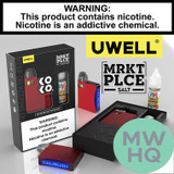 Uwell CALIBURN KOKO AK3 520mAh Pod System Starter Kit With 2 x 2ML Refillable A3S Pods & 10ML 50mg Salt Nicotine E-Liquid Bottle