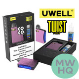 Uwell CALIBURN KOKO AK3 520mAh Pod System Starter Kit With 2 x 2ML Refillable A3S Pods & 10ML 50mg Salt Nicotine E-Liquid Bottle