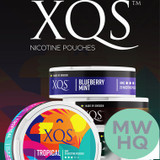 XQS Slim Format Nicotine Salt Pouches - 20 Pouches Per Can - Pack of 5 Cans