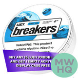 Lucy Breakers Slim Format Intelligent Nicotine Capsule Pouches - 15 Pouches Per Can - Pack of 5 Cans