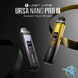 Lost Vape Quest Ursa Nano Pro 2 1000mAh Pod System Starter Kit With 2 x 2.5ML Ursa V2 Cartridge