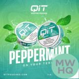 QIT Enhanced Flavor Burst Tobacco-Free Nicotine Pouches - 20 Pouches Per Can - Pack of 5 Cans