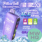 Pillow Talk Ice Control IC40000 Puffs 20ML Disposable Device With Touch To Adjust Ice Level & LED Screen - Display of 5 - TEXAS COMPLIANT