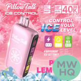 Pillow Talk Ice Control IC40000 Puffs 20ML Disposable Device With Touch To Adjust Ice Level & LED Screen - Display of 5 - TEXAS COMPLIANT