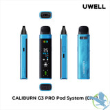 Uwell Caliburn G3 Pro 1000mAh Pod System Starter Kit With 3 x Refillable 2.5ML Caliburn G3 Integrated Coil Cartridge Pod