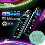 Uwell Caliburn G3 Pro 1000mAh Pod System Starter Kit With 3 x Refillable 2.5ML Caliburn G3 Integrated Coil Cartridge Pod