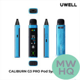 Uwell Caliburn G3 Pro 1000mAh Pod System Starter Kit With 3 x Refillable 2.5ML Caliburn G3 Integrated Coil Cartridge Pod