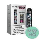 SMOK NOVO PRO 1300mAh Pod System Starter Kit With 2 x Refillable 3ML NOVO Pod & 10ML 50mg Salt Nicotine E-Liquid Bottle