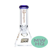 Dragon Glass Straight Tube Bong Water Pipe Beaker Base With Diffused Downstem & Ice Catcher - 840 Grams - 10 Inches - Assorted Colors [DGE-474] (MSRP $35.00)