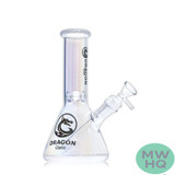 Dragon Glass Straight Tube Beaker Bong Water Pipe With Ice Catcher & Diffused Downstem - 325 Grams - 9 Inches - Assorted Colors [DGE-483] (MSRP $18.00)