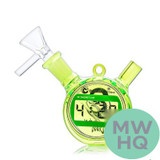 Dragon Glass Alarm Clock Hand Water Pipe - 45 Grams - 2.5 Inches - Assorted Colors [DGE-487] (MSRP $12.00)