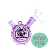 Dragon Glass Alarm Clock Hand Water Pipe - 45 Grams - 2.5 Inches - Assorted Colors [DGE-487] (MSRP $12.00)
