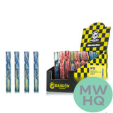 Dragon Platinum Glass One Hitter Chillum Hand Pipe - 105MM - Assorted Colors - Display of 24 [DP-20] (MSRP $5.00 Each)