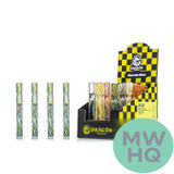 Dragon Platinum Glass One Hitter Chillum Hand Pipe - 105MM - Assorted Colors - Display of 24 [DP-22] (MSRP $5.00 Each)