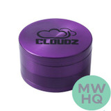 Cloudz Smoke Grinderz Grinder - 75mm - 4 Parts - Assorted Colors - Display of 6 (MSRP $14.99 Each)