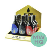 Blink Glide Refillable Single Adjustable Flame Butane Torch - Assorted Colors - Display of 9 [931] (MSRP $19.99 Each)