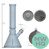Eyce Platinum Cured Silicone Beaker Water Pipe - Assorted Colors (MSRP $69.99)