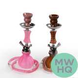 Ishisha Small 11 Inch Frosted Pumpkin Base Single Hose Hookah - Assorted Colors (MSRP $14.99)