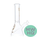 Dragon Glass Straight Tube Bong Water Pipe Beaker Base With Diffused Downstem & Ice Catcher - 370 Grams - 10 Inches - Assorted Colors [DGE-470] (MSRP $20.00)