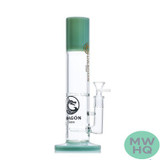 Dragon Glass Straight Tube Bong Water Pipe With Inline Perc & Thick Base - 588 Grams - 11 Inches - Assorted Colors [DGD-157] (MSRP $32.00)