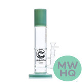 Dragon Glass Straight Tube Bong Water Pipe With Inline Perc & Thick Base - 588 Grams - 11 Inches - Assorted Colors [DGD-157] (MSRP $32.00)