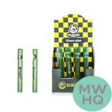 Dragon Platinum Glass One Hitter Chillum Hand Pipe - 105MM - Assorted Colors - Display of 24 [DP-25] (MSRP $3.00 Each)