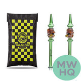 Dragon Platinum Nectar Collector With 14MM Male Titanium Tip - 200MM - Assorted Colors [PNC-008] (MSRP $20.00)