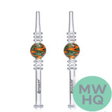 Dragon Platinum Nectar Collector With 14MM Male Titanium Tip - 200MM - Assorted Colors [PNC-009] (MSRP $10.00)