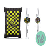Dragon Platinum Nectar Collector With 14MM Male Titanium Tip - 200MM - Assorted Colors [PNC-011] (MSRP $12.00)
