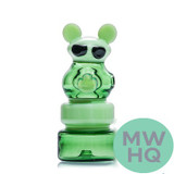 Shadow Glass Cartoon Bear With Sunglasses Hand Pipe - 64 Grams - 4 Inches - Assorted Colors [SGH-054] (MSRP $18.00)