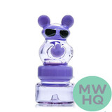 Shadow Glass Cartoon Bear With Sunglasses Hand Pipe - 64 Grams - 4 Inches - Assorted Colors [SGH-054] (MSRP $18.00)