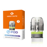 GeekVape Q Side Fill 2ML Refillable Replacement Cartridge Pod - Pack of 3 - 0.8 ohm Mesh