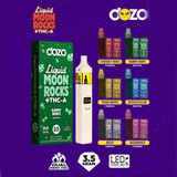 Dozo Liquid Moonrocks + THC-A Hemp Disposable Device 3.5G With LED Screen - Display of 5