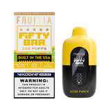 Fruitia x Fifty Bar 18ML 20K Puffs Nixodine Disposable Device With Always Active Boost & Adjustable Airflow - Display of 5 - Sour Punch