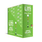 Diamond LIT! Daily Driver THC Diamond Disposable Vape 3G - Display of 5 - Apple Gelato (Hybrid)