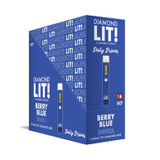 Diamond LIT! Daily Driver THC Diamond Disposable Vape 3G - Display of 5 - Berry Blue (Indica)