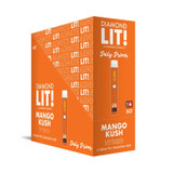Diamond LIT! Daily Driver THC Diamond Disposable Vape 3G - Display of 5 - Mango Kush (Hybrid)