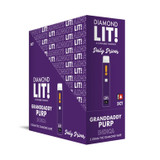 Diamond LIT! Daily Driver THC Diamond Disposable Vape 3G - Display of 5 - Granddaddy Purp (Indica)