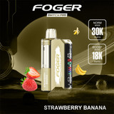 Foger Switch Pro Kit 30K Puffs 19ML Nixodine Disposable Device & Power Bank - Display of 5 - Strawberry Banana