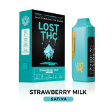 LOST THC Diamond + Liquid Diamonds + THCP + THCA Flawless VVS Blend Disposable Device 3G - Display of 5 - Strawberry Milk (Sativa)